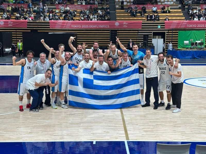 Συγχαρητήρια στον Βασίλη Γεραγωτέλλη για το χάλκινο μετάλλιο με την Εθνική Κωφών στους Ολυμπιακούς Αγώνες του Τόκιο